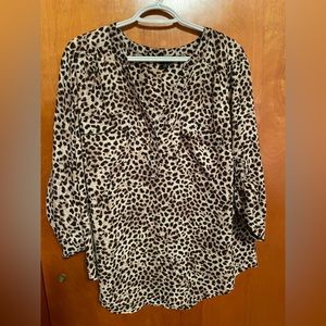 Torrid size 2 animal print blouse!
